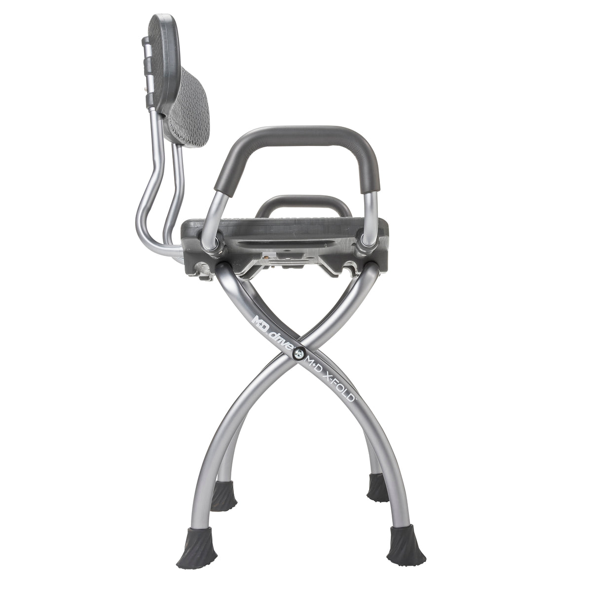 MD by Drive X-Fold Shower Chair, Storm — MD50100GR
