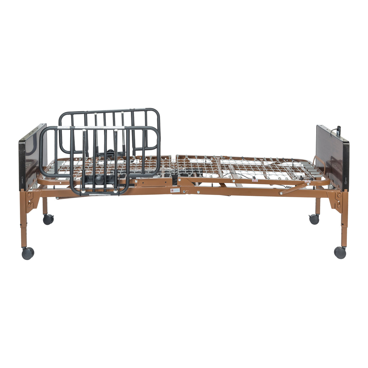 Delta Ultra Light Semi Electric Hospital Bed with Half Rails — 15030BV-HR
