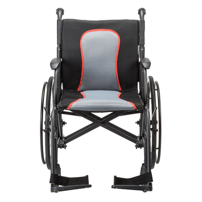 AeroFly™ Ultra-Lite Wheelchair, Matte Black, 18" — AF18FDABK-SF