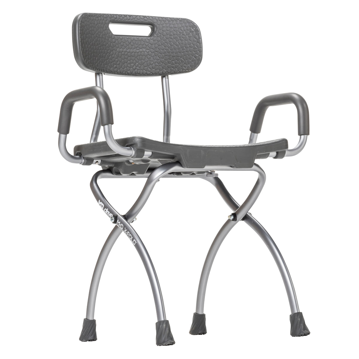 MD by Drive X-Fold Shower Chair, Storm — MD50100GR