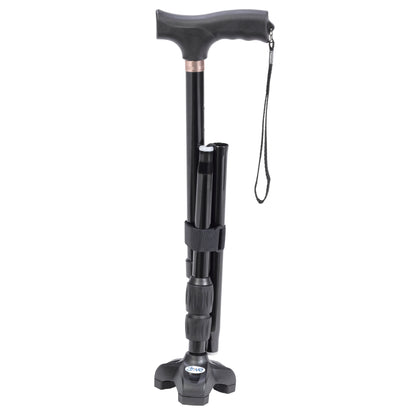 Flex N Go Adjustable Folding Cane with T Handle — RTL10305