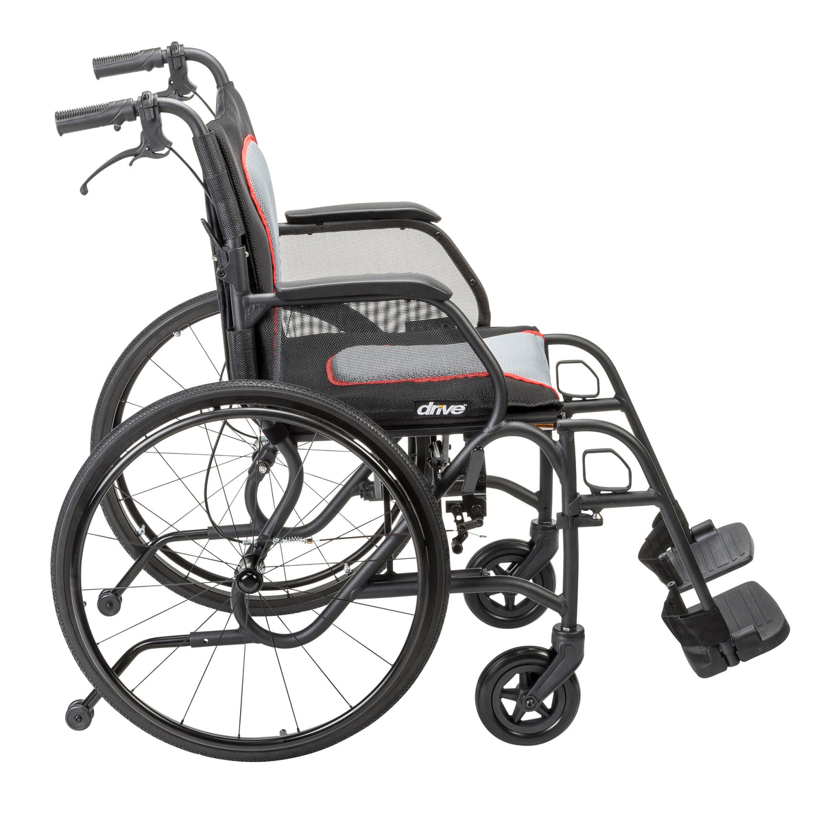 AeroFly™ Ultra-Lite Wheelchair, Matte Black, 18" — AF18FDABK-SF