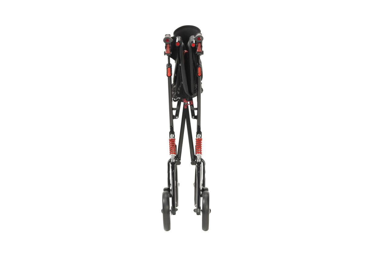 Nitro Euro Style Rollator Rolling Walker, Heavy Duty, Black — 10266HD-BK
