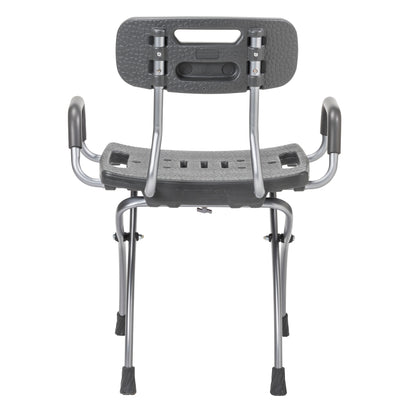 MD by Drive X-Fold Shower Chair, Storm — MD50100GR