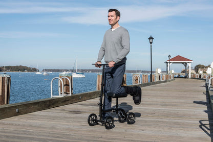 Steerable Folding Knee Walker Knee Scooter, Alternative to Crutches — RTL799