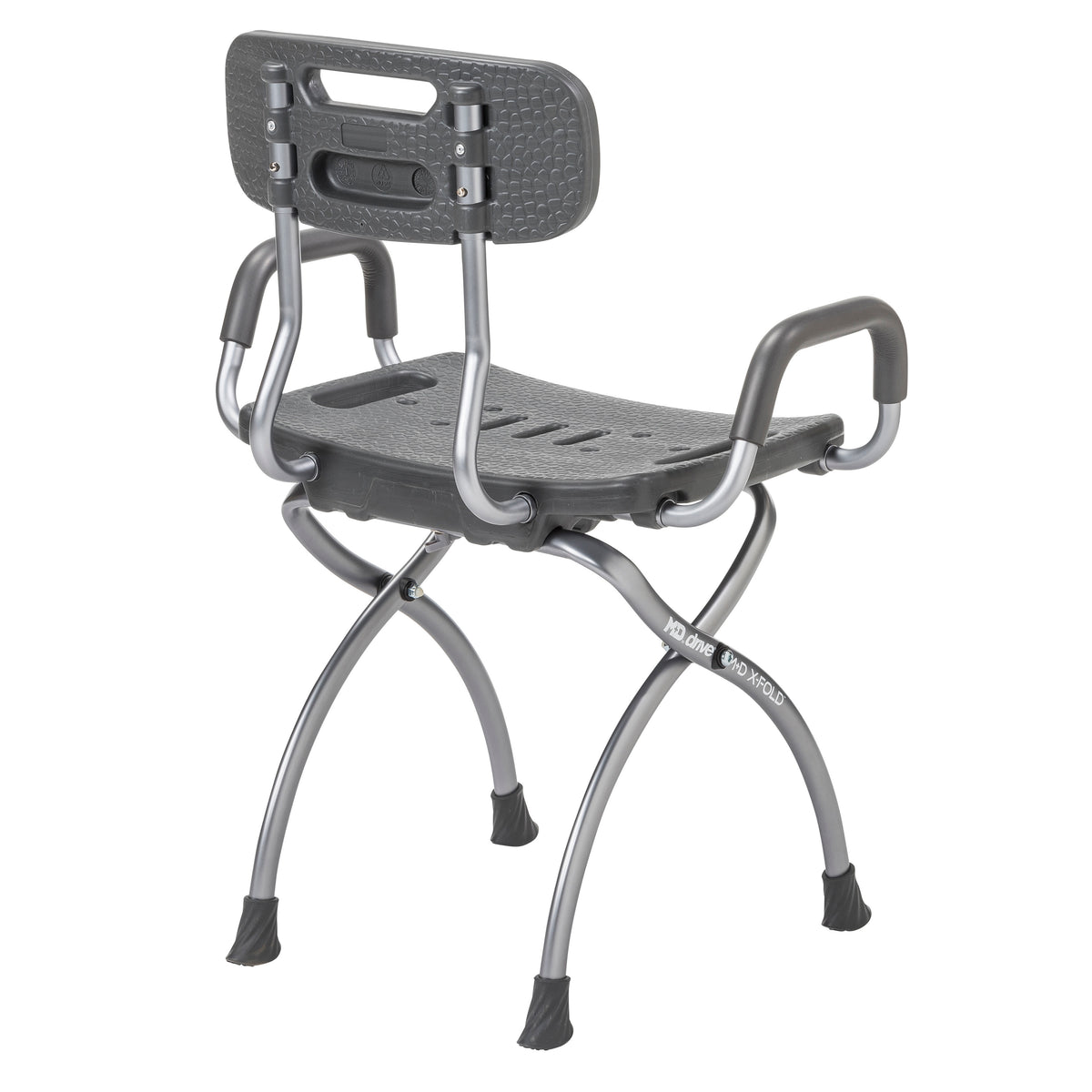 MD by Drive X-Fold Shower Chair, Storm — MD50100GR