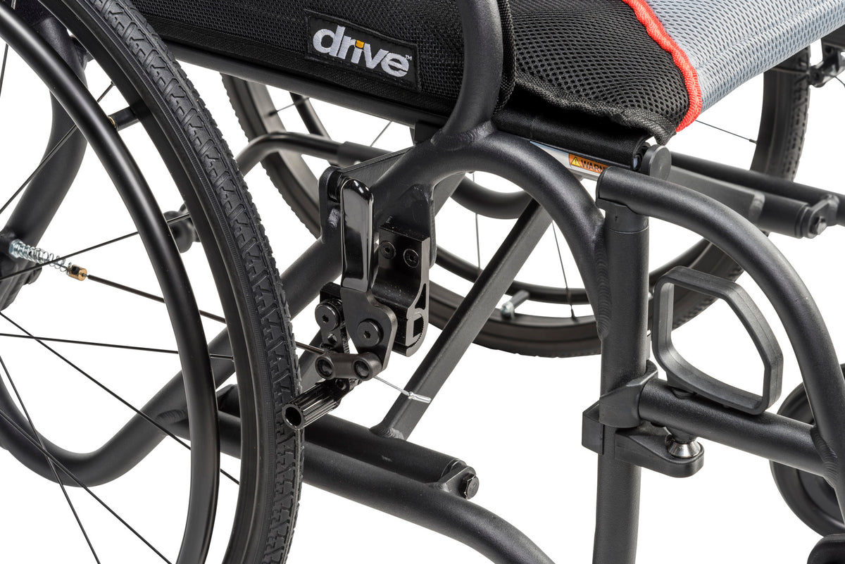 AeroFly™ Ultra-Lite Wheelchair, Matte Black, 18" — AF18FDABK-SF