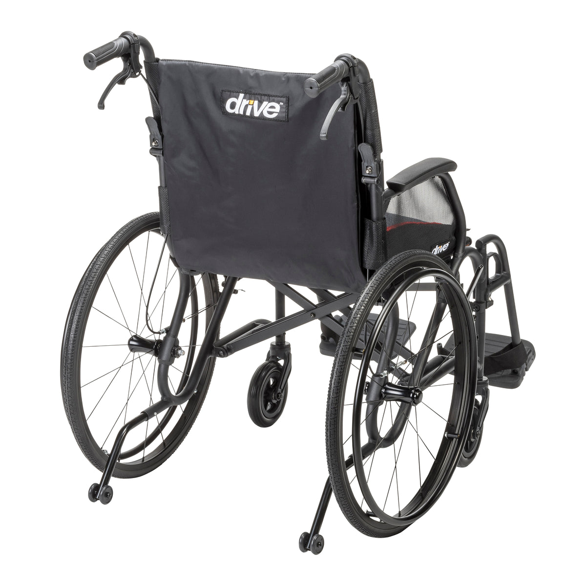 AeroFly™ Ultra-Lite Wheelchair, Matte Black, 18" — AF18FDABK-SF
