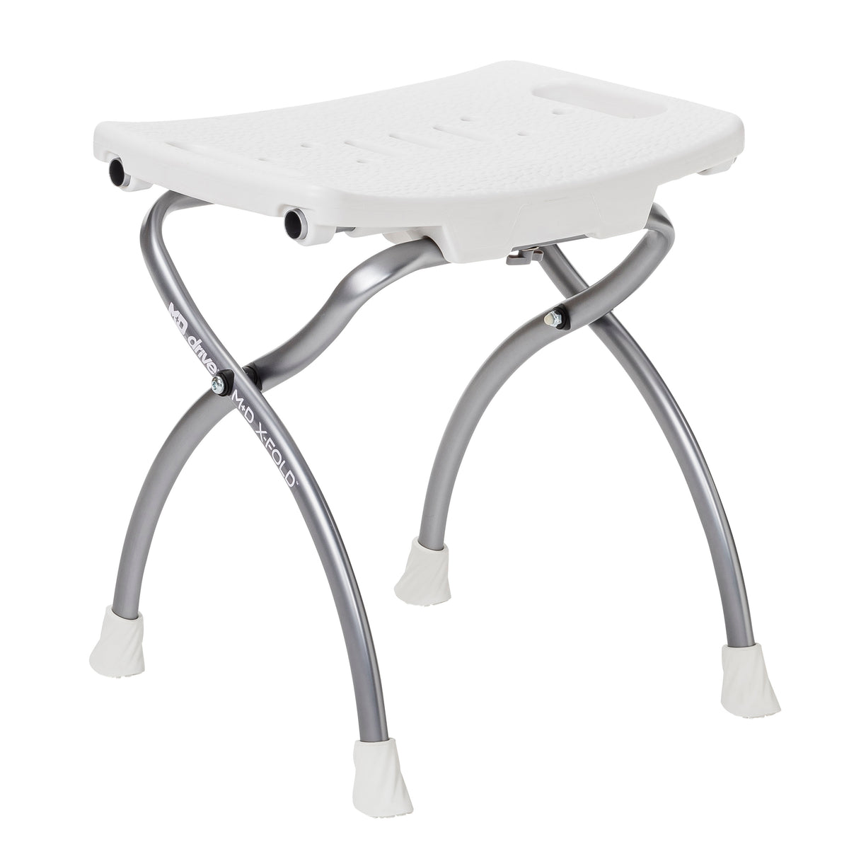 MD by Drive X-Fold Shower Chair, Pearl — MD50100WH