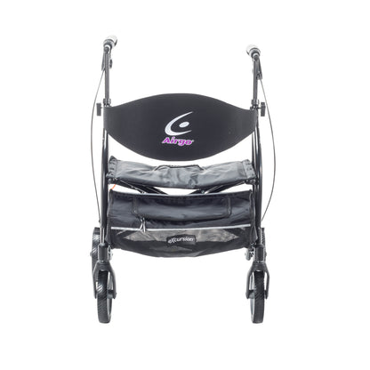 eXcursion XWD Heavy Duty Rollator Rolling Walker, Pearl Black — 700-929