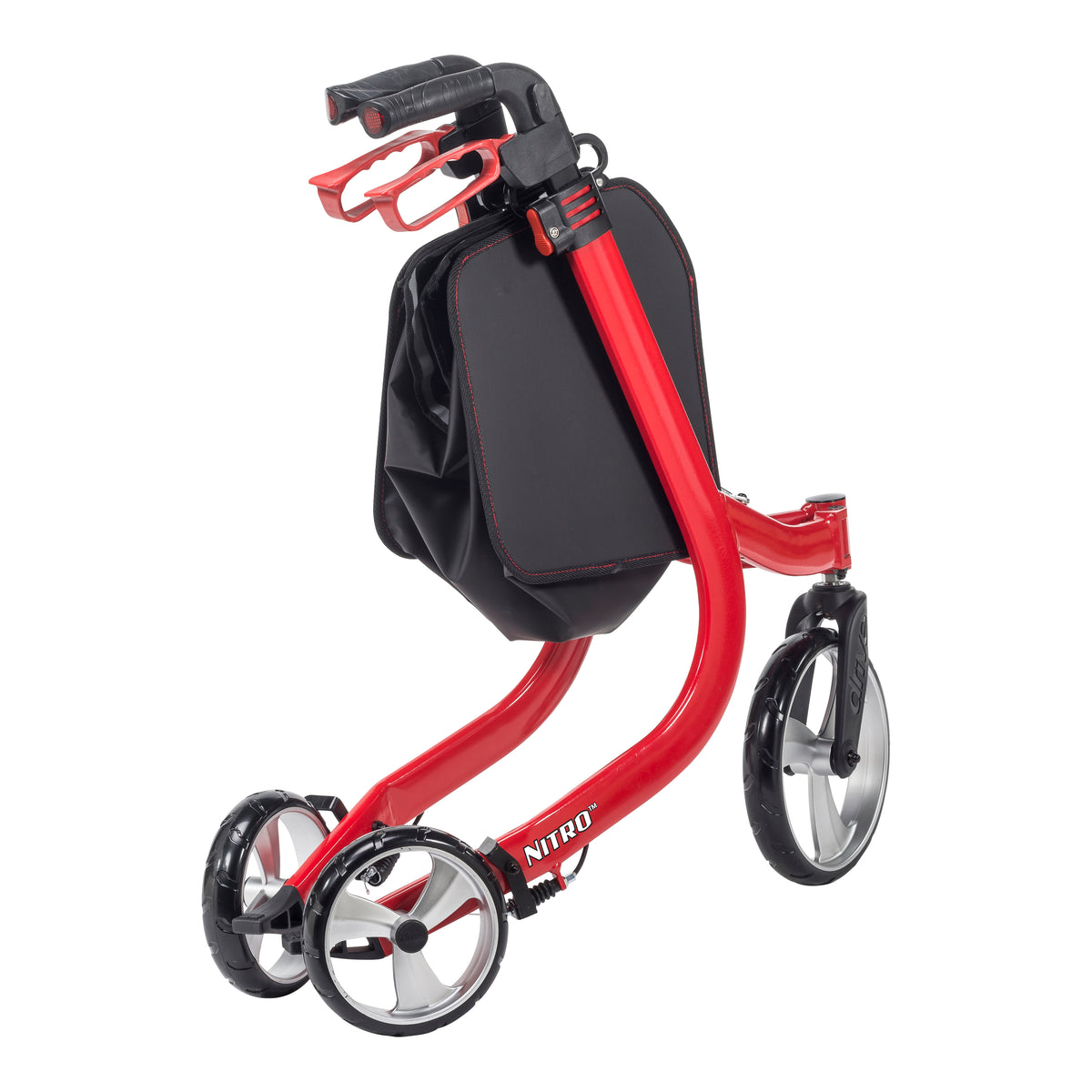 Nitro Euro Style 3-Wheel Rollator Rolling Walker — RTL10266TWHL