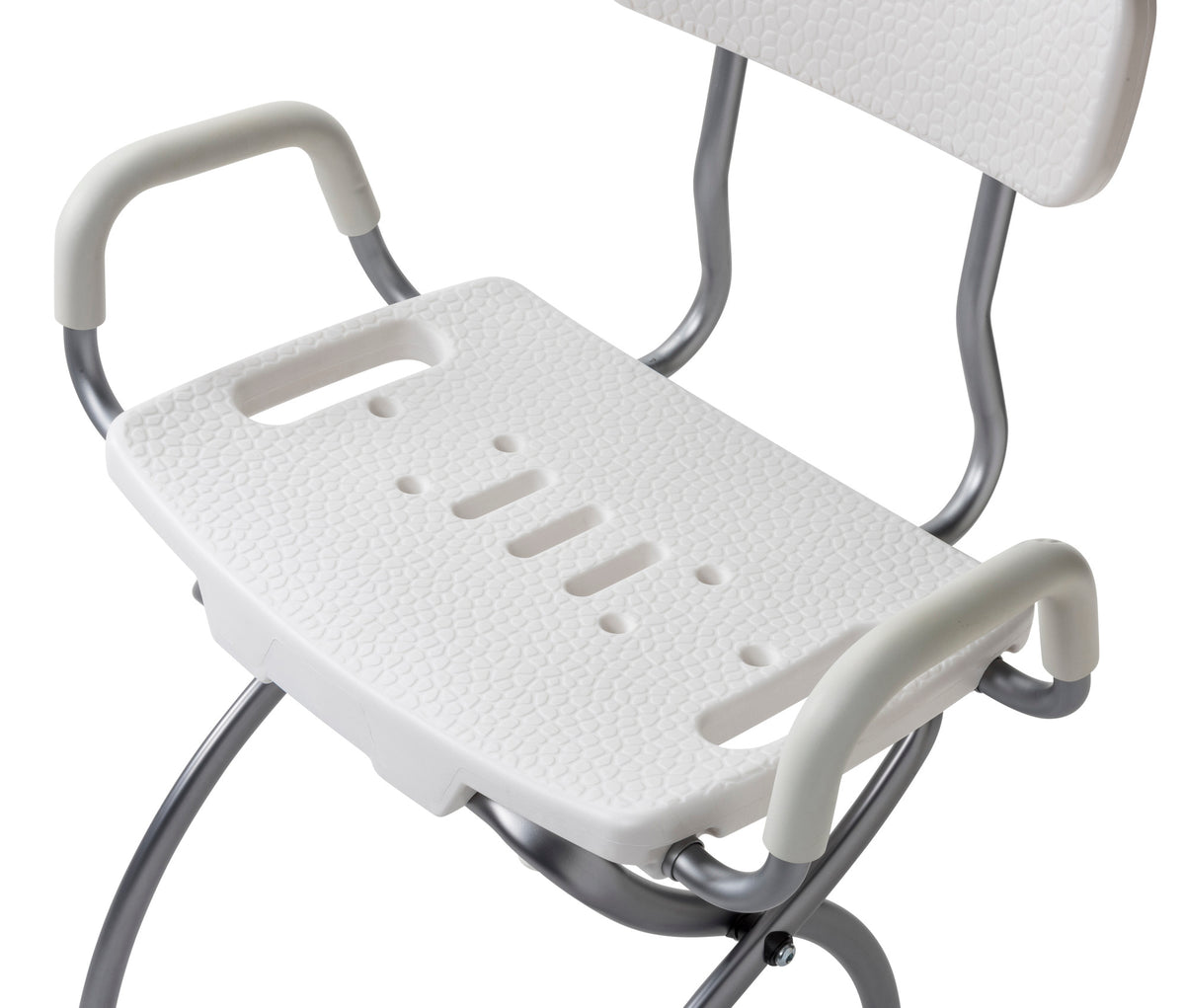 MD by Drive X-Fold Shower Chair, Pearl — MD50100WH