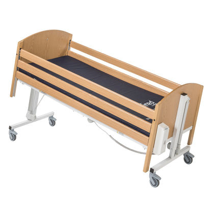 Bradshaw Junior bed rail pads shown installed on a compatible bed. Bed sold separately.