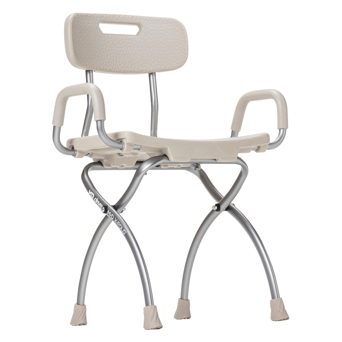MD by Drive X-Fold Shower Chair, Stone — MD50100TP