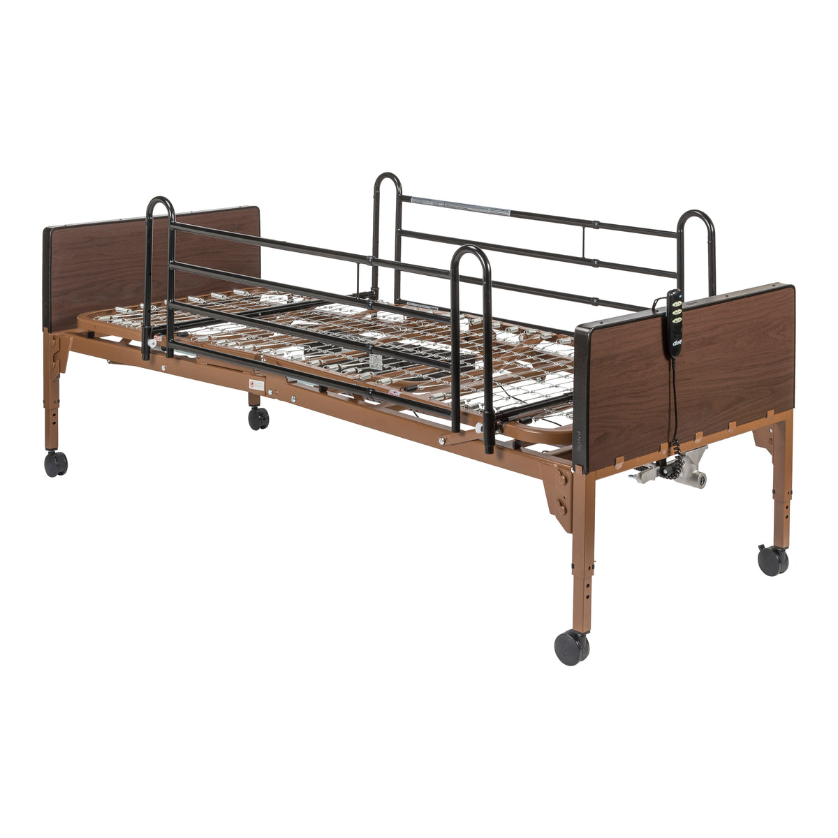 Delta Ultra Light Semi Electric Hospital Bed with Full Rails — 15030BV-FR