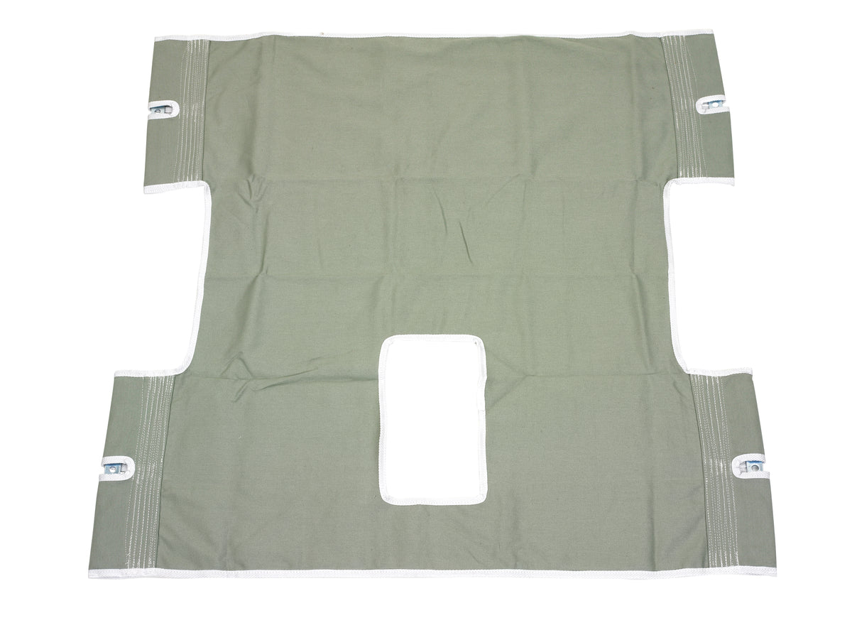 Bariatric Heavy Duty Canvas Sling with Commode Cutout — 13061