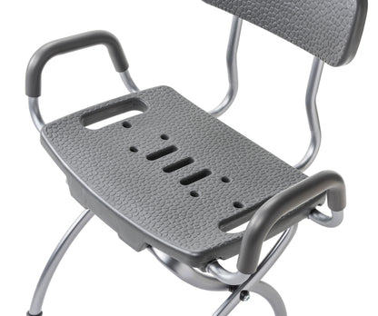 MD by Drive X-Fold Shower Chair, Storm — MD50100GR