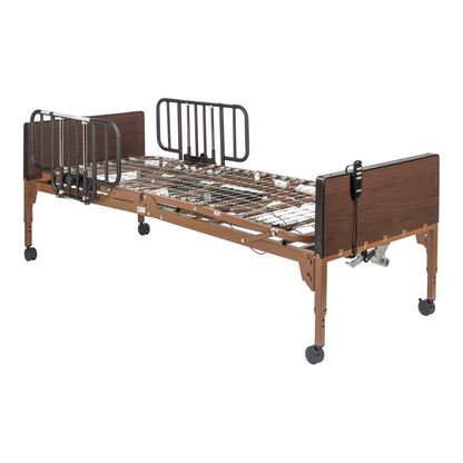 Delta Ultra Light Semi Electric Hospital Bed with Half Rails — 15030BV-HR