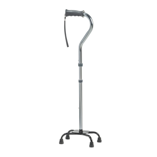 Folding Quad Cane, Small Base, Charcoal — RTL10310FCH