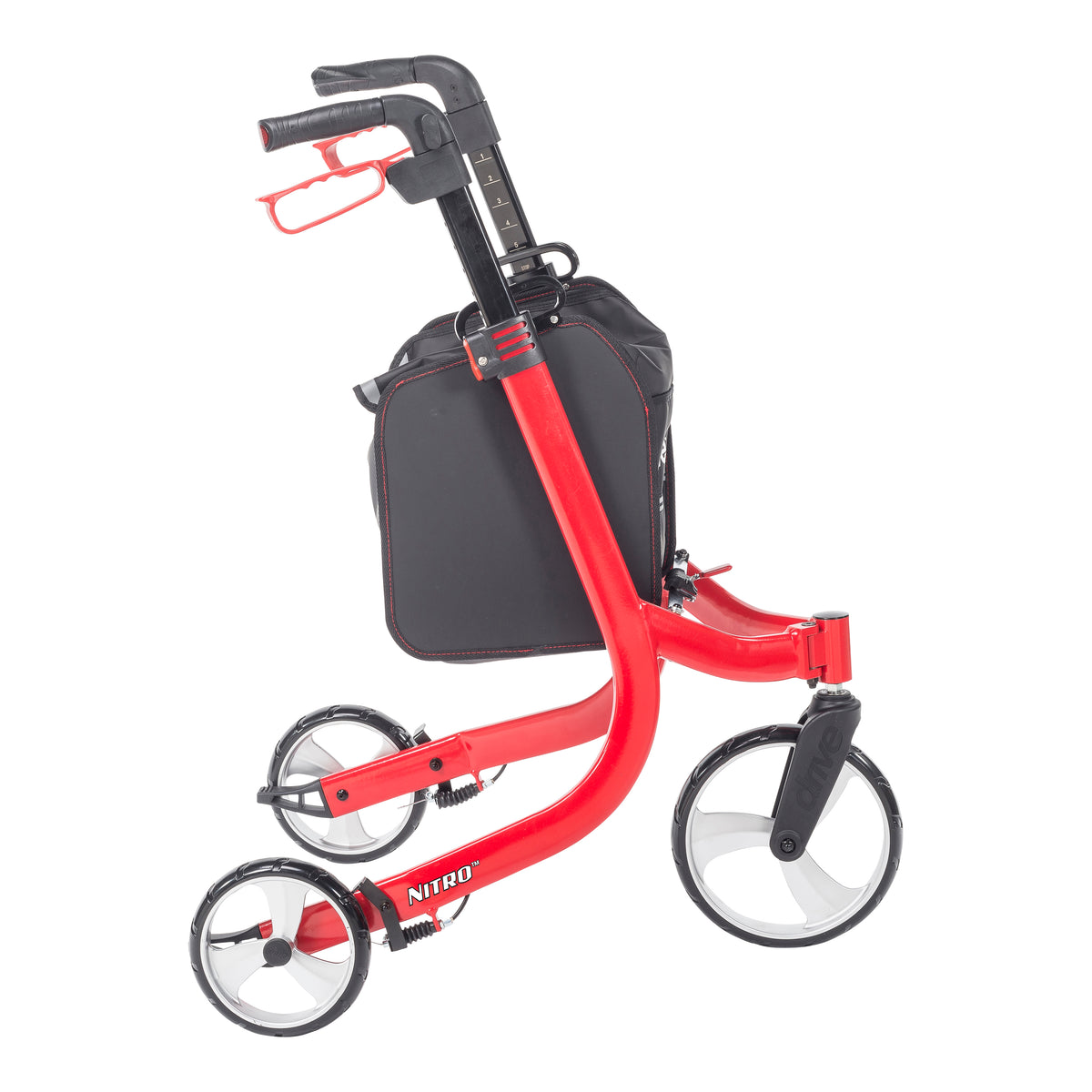 Nitro Euro Style 3-Wheel Rollator Rolling Walker — RTL10266TWHL