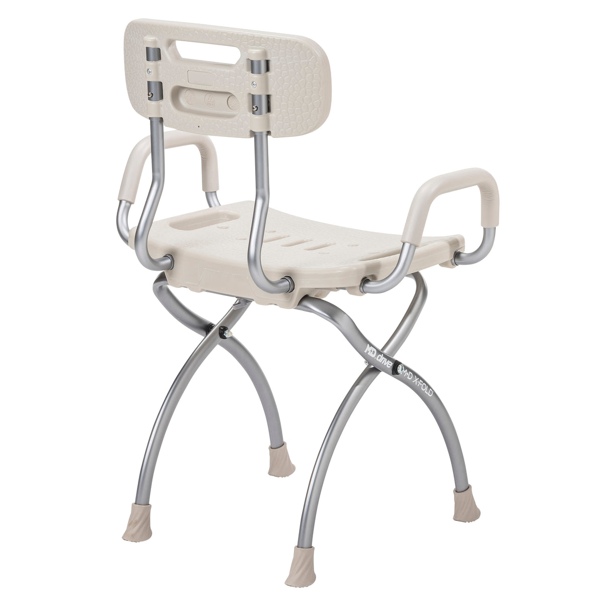 MD by Drive X-Fold Shower Chair, Stone — MD50100TP