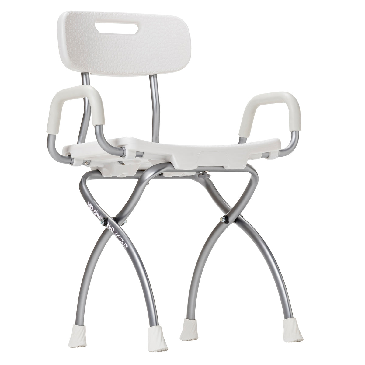 MD by Drive X-Fold Shower Chair, Pearl — MD50100WH