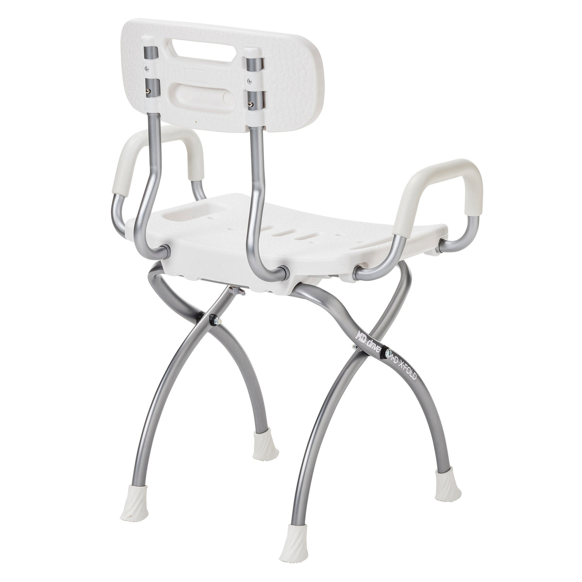 MD by Drive X-Fold Shower Chair, Pearl — MD50100WH
