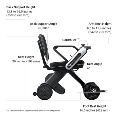 WHILL Model C Lite WHILL C Lite dimensions