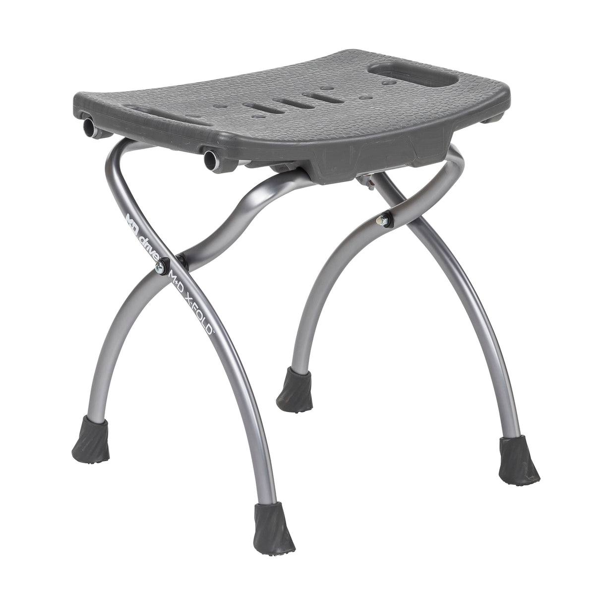 MD by Drive X-Fold Shower Chair, Storm — MD50100GR
