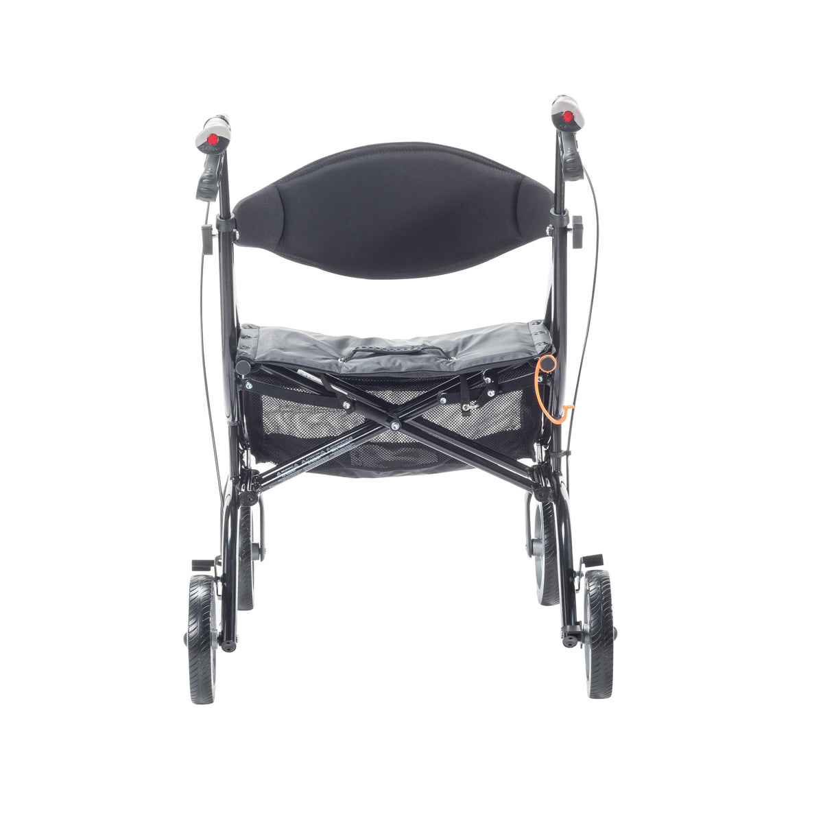 eXcursion XWD Heavy Duty Rollator Rolling Walker, Pearl Black — 700-929