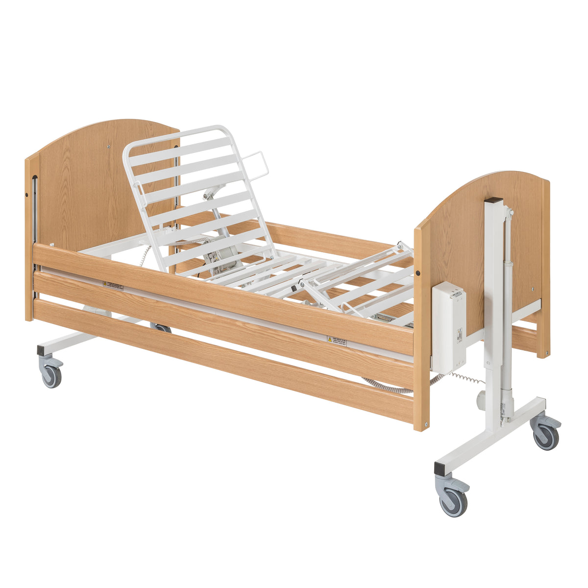Bradshaw Junior bed rail pads shown installed on a compatible bed. Bed sold separately.