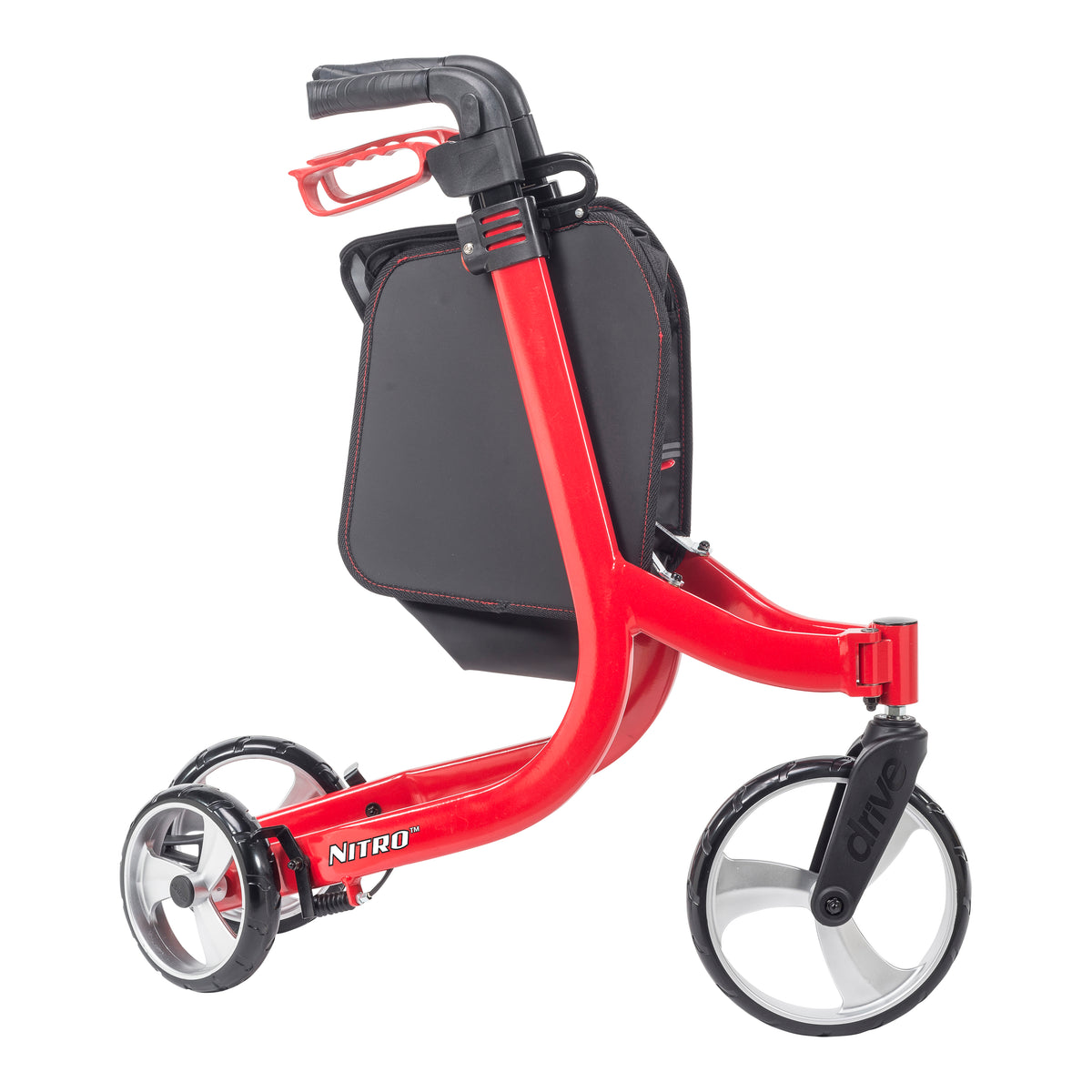 Nitro Euro Style 3-Wheel Rollator Rolling Walker — RTL10266TWHL