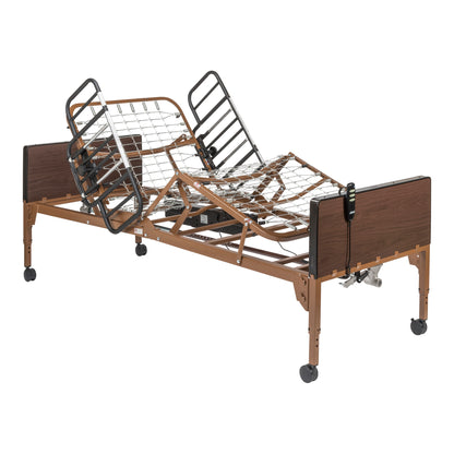 Delta Ultra Light Semi Electric Hospital Bed with Half Rails — 15030BV-HR
