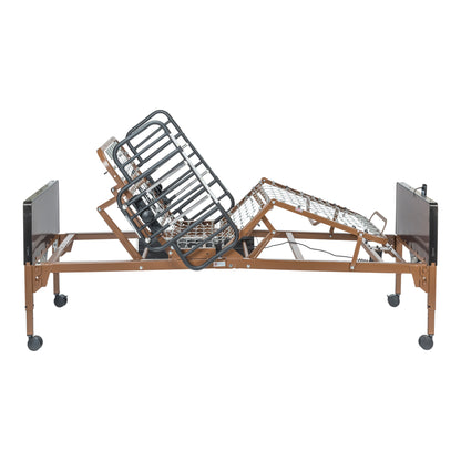 Delta Ultra Light Semi Electric Hospital Bed with Half Rails — 15030BV-HR