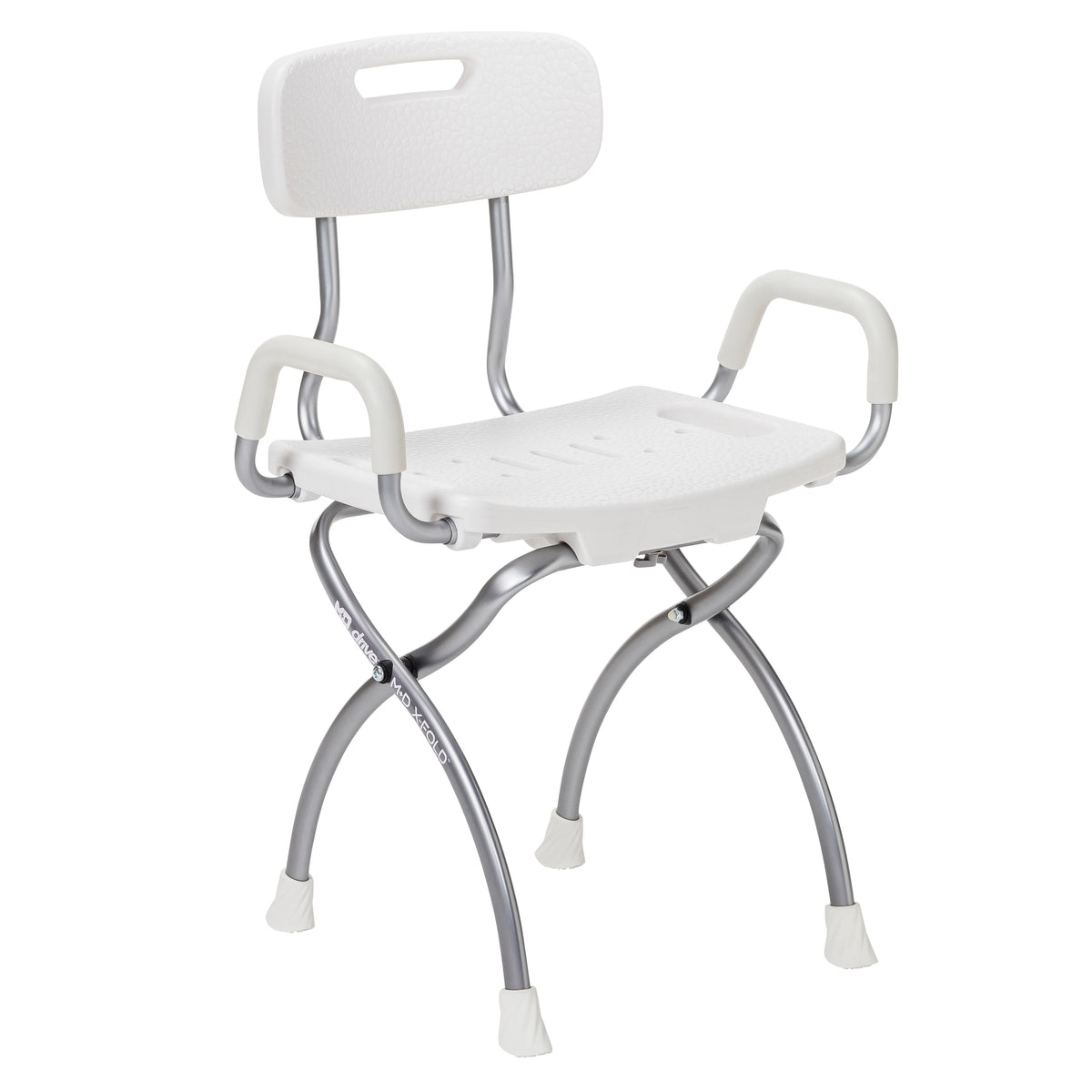 MD by Drive X-Fold Shower Chair, Pearl — MD50100WH