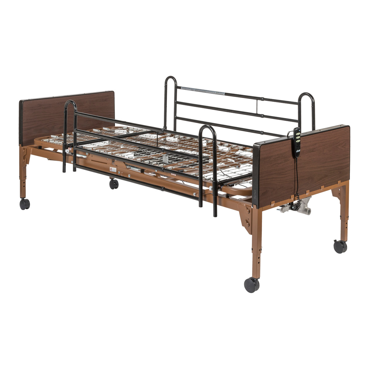 Delta Ultra Light Semi Electric Hospital Bed with Full Rails — 15030BV-FR