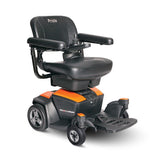 Pride Go Chair Travel Wheelchair In Amber Orange Colour
