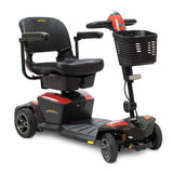 Pride Mobility Jazzy Zero Turn 4-Wheel travel scooter in fire opal