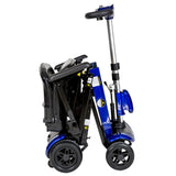 ZooMe auto flex folding travel scooter in blue