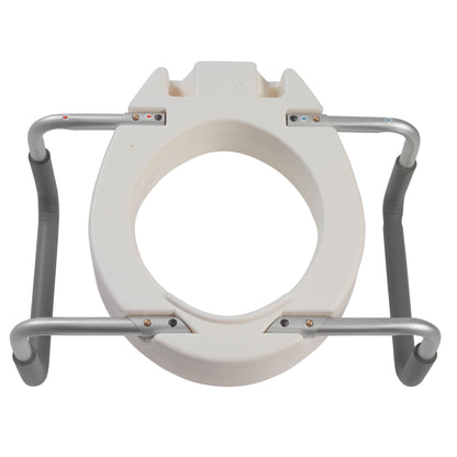 Premium Raised Toilet Seat With Removable Arms