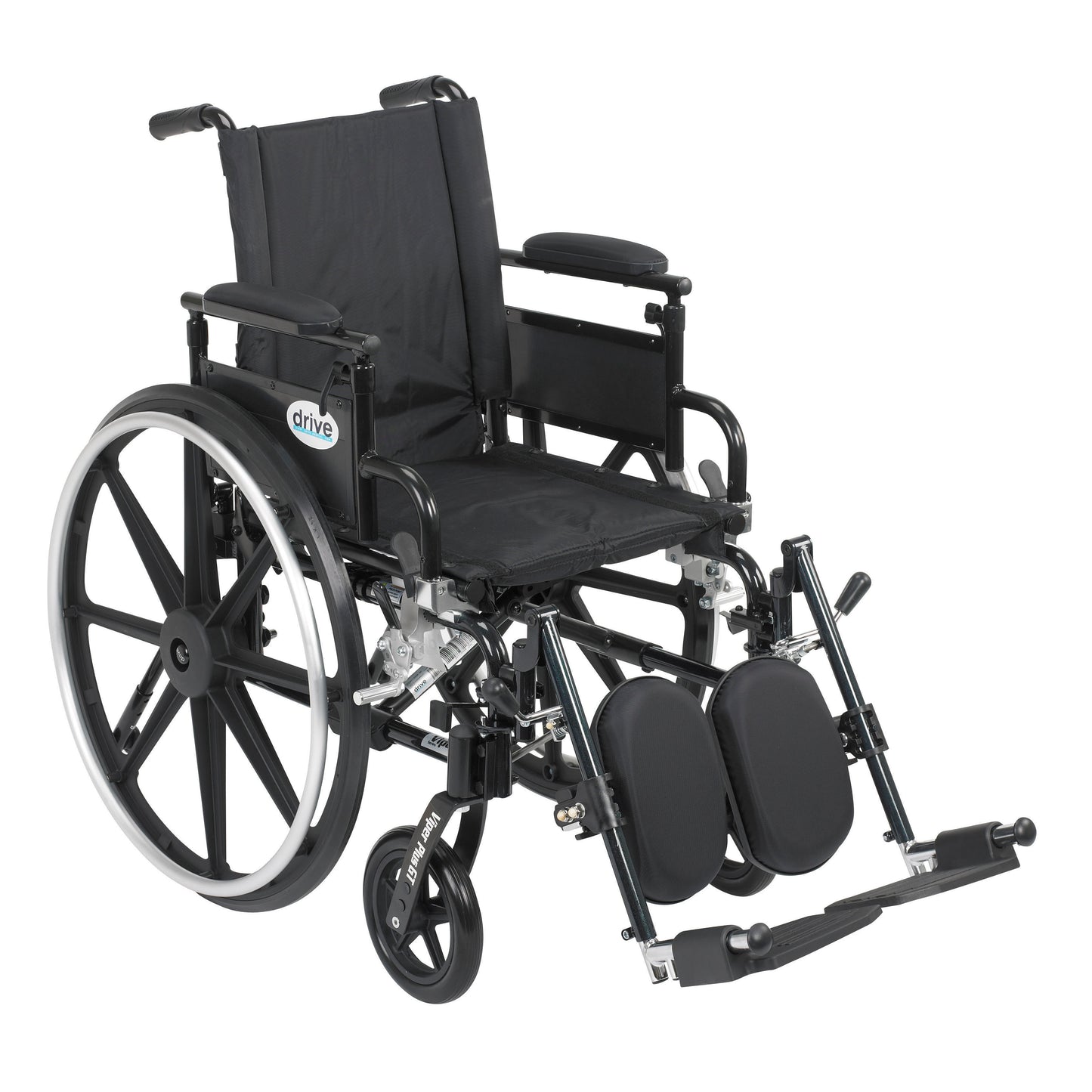 Viper Plus GT Wheelchair with Flip Back Removable Adjustable Desk Arms, Elevating Leg Rests, 18" Seat