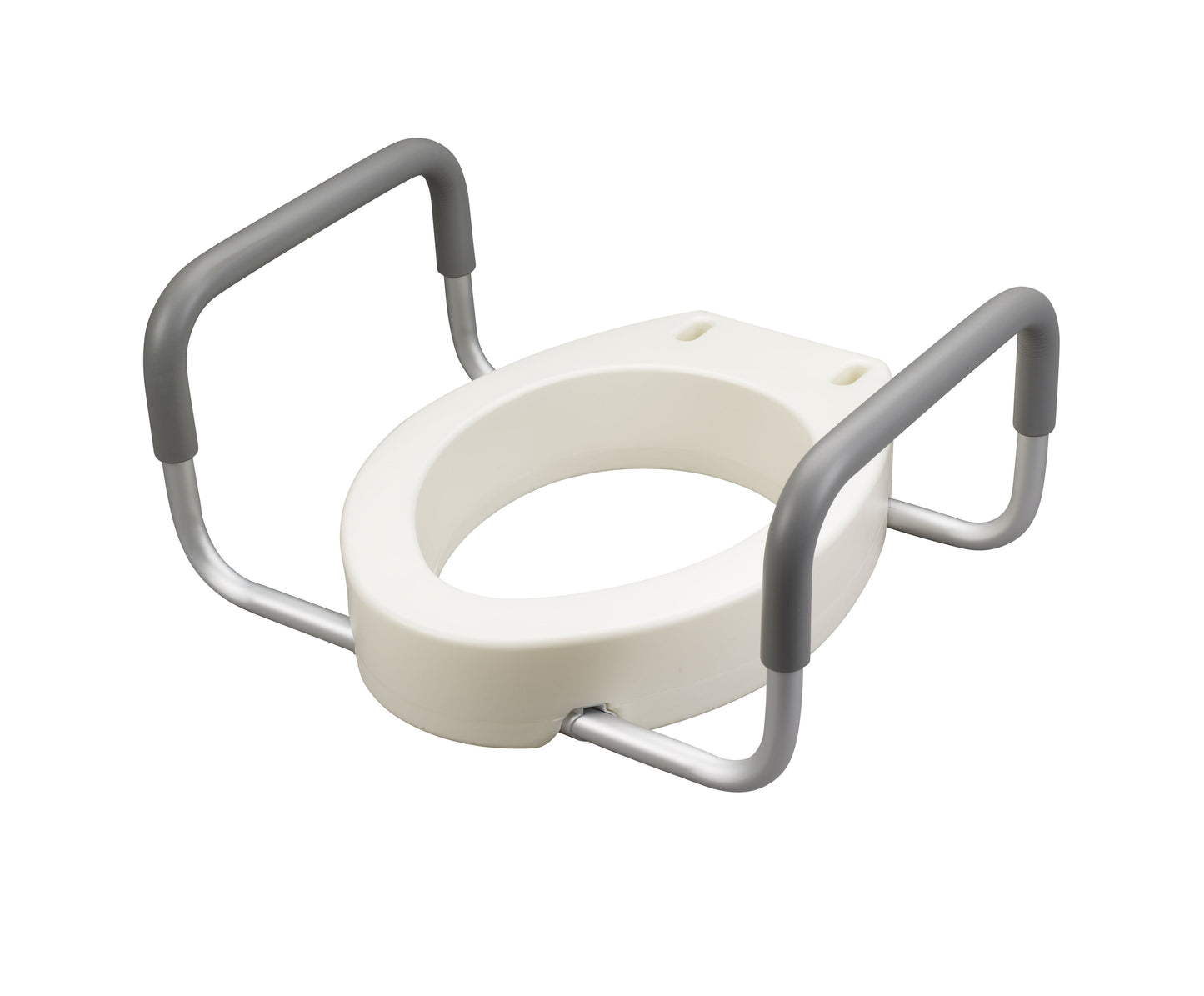 Premium Raised Elongated Toilet Seat with Removable Arms