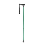 Comfort Grip T Handle Cane, Forest Green