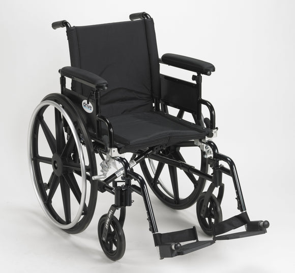Viper Plus GT Wheelchair with Flip Back Removable Adjustable Full Arms, Swing away Footrests, 16