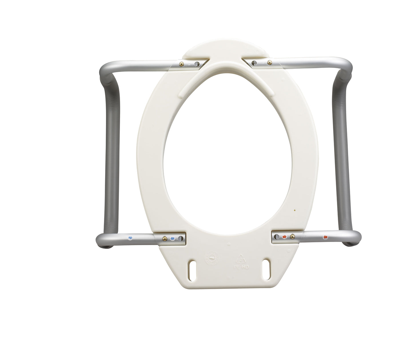 Premium Raised Elongated Toilet Seat with Removable Arms