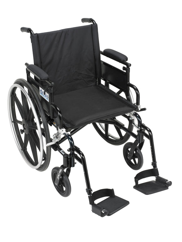 Viper Plus GT Wheelchair with Flip Back Removable Adjustable Desk Arms, Swing away Footrests, 16