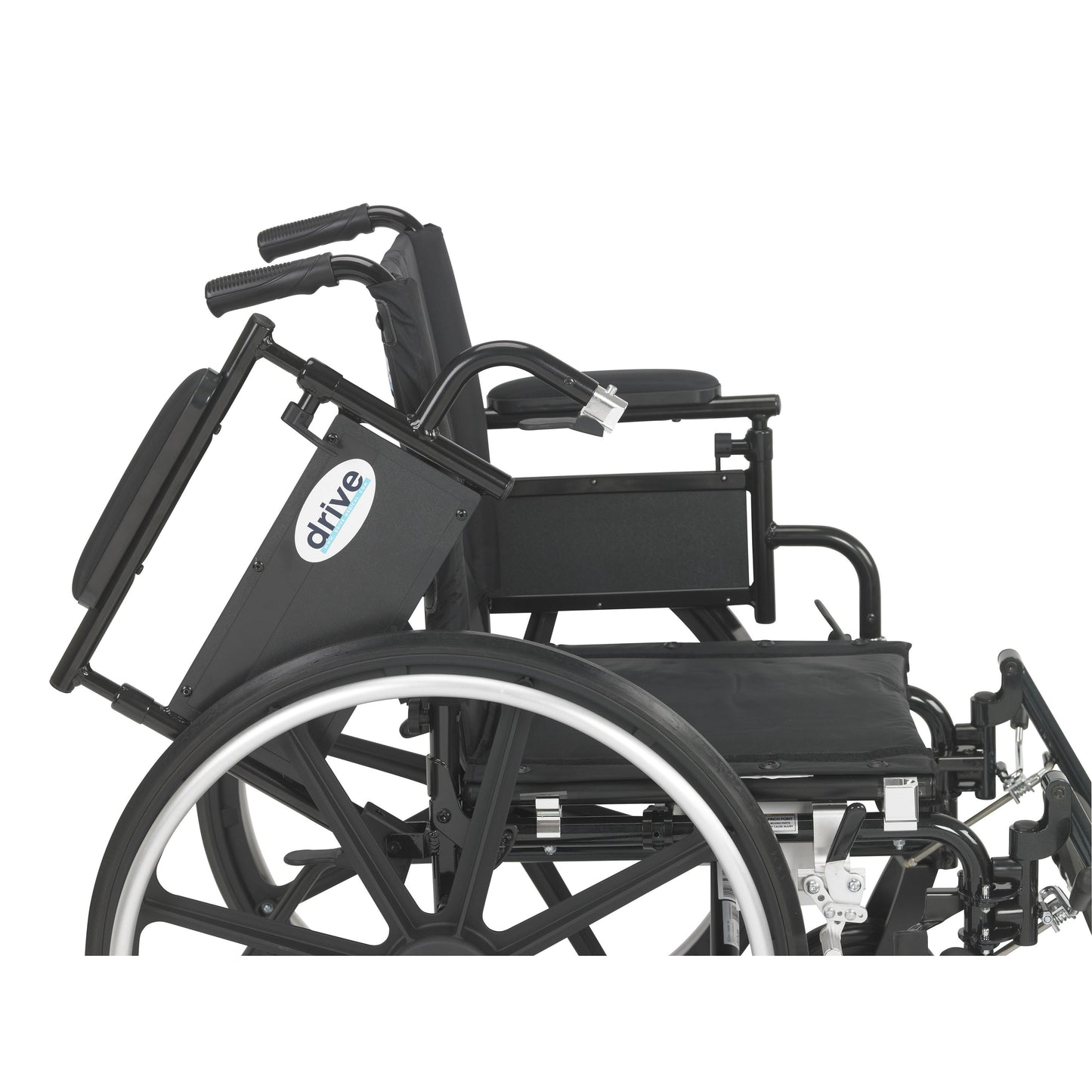 Viper Plus GT Wheelchair with Flip Back Removable Adjustable Desk Arms, Elevating Leg Rests, 18" Seat