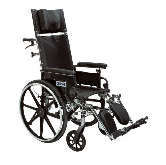 Viper Plus GT Full Reclining Wheelchair, Detachable Desk Arms, 20