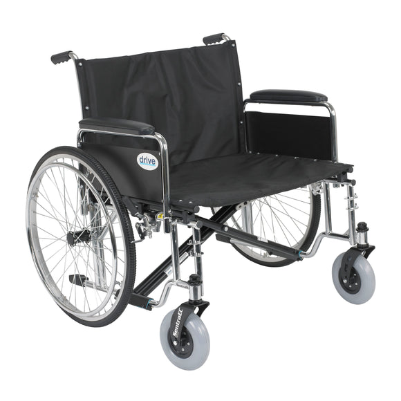 Sentra EC Heavy Duty Extra Wide Wheelchair, Detachable Full Arms, 30