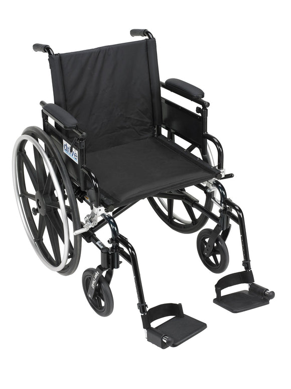 Viper Plus GT Wheelchair with Flip Back Removable Adjustable Desk Arms, Swing away Footrests, 18
